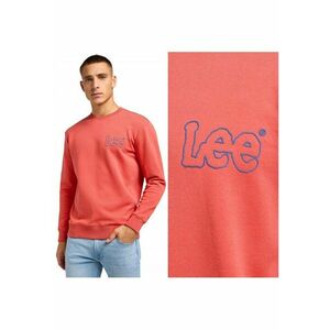 Hanorac Barbati - Wobbly Lee SWS - Regular Fit - Decolteu Rotund - Fara Buzunare - Maneci Lungi - Bumbac - Fara Inchidere - 2XL INTL - Rosu imagine