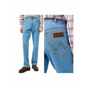 Blugi Barbati - Texas - Straight Fit - Talie Medie - 5 Buzunare - Fermoar - Lungi - Bumbac - W33-L32 US - Albastru imagine
