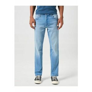 Blugi Barbati - Greensboro - Straight Fit - Talie Medie - 5 Buzunare - Fermoar - Lungi - Bumbac - W38-L32 US - Albastru imagine