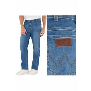 Blugi Barbati - Texas - Straight Fit - Talie Medie - 5 Buzunare - Fermoar - Lungi - Bumbac - W36-L32 US - Albastru imagine