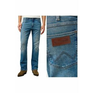 Blugi Barbati - Horizon - Straight Fit - Talie Inalta - 5 Buzunare - Fermoar - Lungi - Bumbac - W33-L34 US - Albastru imagine