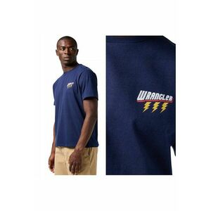 Tricou Barbati - Small Graphic Tee - Regular Fit - Maneca Scurta - Decolteu Rotund - Cu Logo - Bumbac - Design Clasic - Albastru - Albastru imagine
