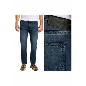 Blugi Barbati - Daren Zip Fly - Slim Fit - Talie Joasa - Lungi - Fermoar - 5 Buzunare - Bumbac - W33-L34 US - Albastru imagine
