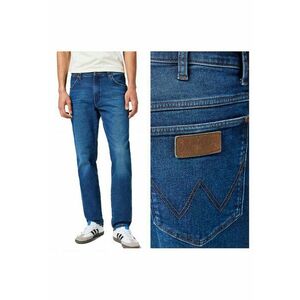 Blugi Barbati - River - Slim Fit - Talie Inalta - 5 Buzunare - Fermoar - Lungi - Bumbac - W30-L34 US - Albastru imagine
