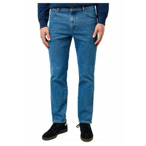 Blugi Barbati - River - Slim Fit - Talie Medie - 5 Buzunare - Fermoar - Lungi - Bumbac - Albastru - Albastru imagine