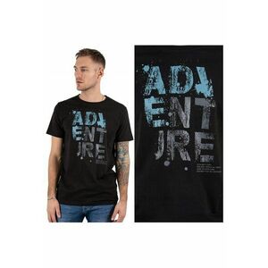 Tricou Barbati - Willow - Regular Fit - Maneca Scurta - Decolteu Rotund - Cu Logo - Bumbac - Design Clasic - Negru - Negru imagine