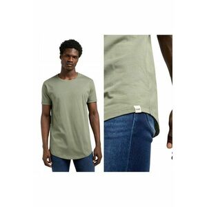 Tricou Barbati - Shaped Tee - Regular Fit - Maneca Scurta - Decolteu Rotund - Cu Logo - Bumbac - Design Clasic - Verde - Verde imagine