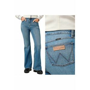 Blugi Dama - Fierce Flare - Bootcut - Talie Inalta - 5 Buzunare - Lungi - Fermoar - Bumbac - W27-L32 US - Albastru imagine
