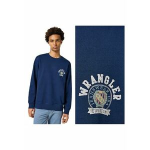 Hanorac Barbati - Crewneck Sweatshirt - Regular Fit - Decolteu Rotund - Fara Buzunare - Maneci Lungi - Bumbac - Fara Inchidere - 4XL INTL - Albastru imagine