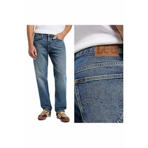 Blugi Barbati - West - Straight Fit - Talie Medie - Lungi - Fermoar - 5 Buzunare - Bumbac - W32-L32 US - Albastru imagine
