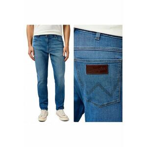 Blugi Barbati - River - Fit - Talie Medie - 5 Buzunare - Fermdwqoar - Lungi - Bumbac - Albastru - Albastru imagine