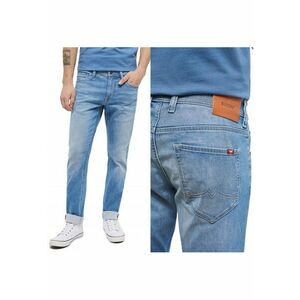 Blugi Barbati - Oregon Tapered - Slim Fit - Talie Joasa - 5 Buzunardwqfe - Fermoar - Lungi - Bumbac - Albastru - Albastru imagine