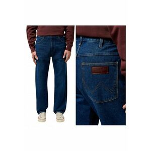 Blugi Barbati - Frontier - Fit - Talie Medie - 5 Buzunare - Ferwfwqqmoar - Lungi - Bumbac - Albastru - Albastru imagine