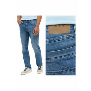 Blugi Barbati - Washington Straight - Straight Fit - Tdwqfalie Medie - 5 Buzunare - Fermoar - Lungi - Bumbac - Albastru - Albastru imagine