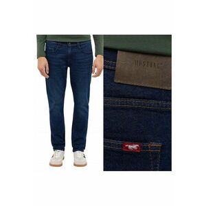 Blugi Barbati - Style Oregon Slim - Slim Fit - Talie Joasa - 5 Buzunare - Fefewqgqrmoar - Lungi - Bumbac - Albastru - Albastru imagine