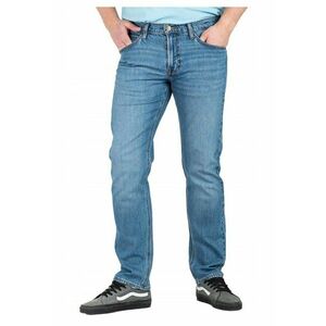 Blugi Barbati - Daren Zip Fly - Slim Fit - Talie 5 Buzunare - Fermoar - dwqfqwLungi - Bumbac - Albastru - Albastru imagine