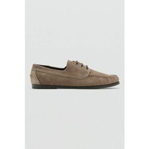 Pantofi loafer din piele intoarsa - Maro inchis imagine