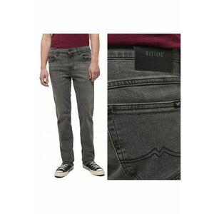 Blugi Barbati - Tramper Straight - Loose Fit - Talie Medie - Fermoar - Lungi - 5 Buzunare - Bumbac - Negru - Negru imagine