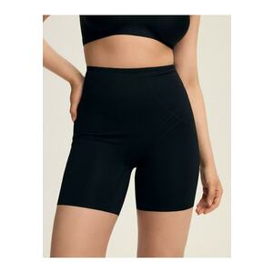 Chiloti modelatori - sorturi cu talie inalta - Negru - Sleeky - Negru imagine