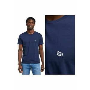 Tricou Barbati - SS Patch Logo Tee - Regular Fit - Maneca Scurta - Decolteu Rotund - Cu Logo - Bumbac - Design Clasic - 5XL INTL - Albastru imagine