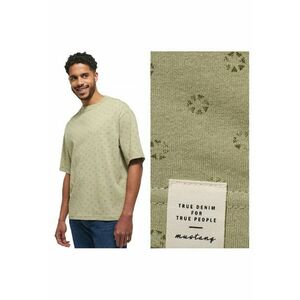 Tricou Barbati - Aidan C Aop - Regular Fit - Maneca Scurta - Decolteu Rotund - Cu Logo - Bumbac - Design Clasic - S INTL - Verde imagine