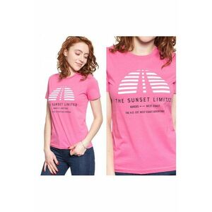 Tricou dama - Sunset Tee - regular fit - roz - imagine