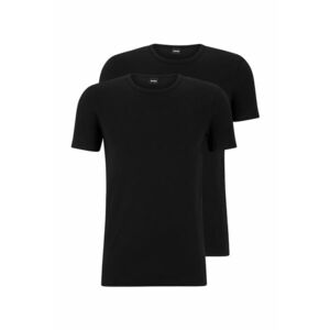 Set de tricouri de casa slim fit Modern - 2 piese - Negru imagine