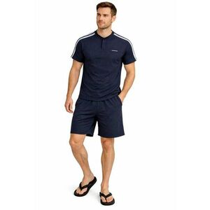 Pijama cu maneca scurta - Albastru imagine