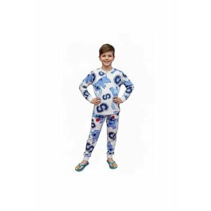 Pijamale copii DY40M7626 Gri - Albastru - Gri | Albastru imagine