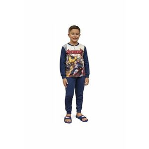 Pijamale copii Avengers MV40M7625 - set 2 piese din bumbac - Bleumarin imagine