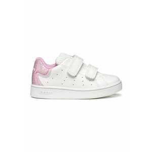 Pantofi sportEclyper Toddler din piele ecologica cu detaliu stralucitor - Alb optic/Roz imagine