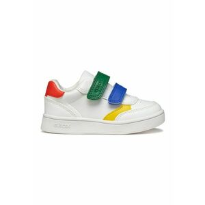 Pantofi sport Eclyper Toddler din piele ecologica cu velcro - Galben/Albastru royal/Alb optic imagine