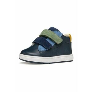 Pantofi sport de piele cu insertii de piele intoarsa si velcro imagine