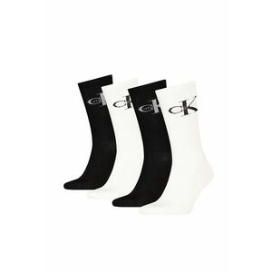 Set 4 perechi sosete lungi Alb - Negru - Alb/Negru imagine