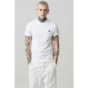 Tricou slim fit din bumbac Dun-River - Alb imagine