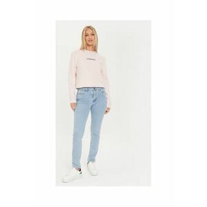 Bluza de trening cu logo brodat si maneci cazute imagine