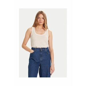Top Dama - Bej - 50% poliester - 47% bumbac - 3% fibra metalica imagine