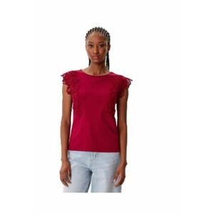 Tricou dama - bumbac - rosu imagine