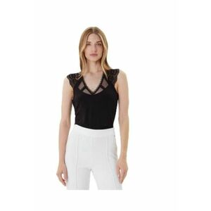 Tricou dama - viscoza/poliamida/elastan - negru1 imagine