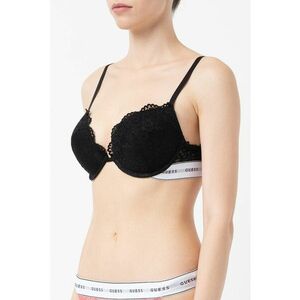 Sutien de dantela cu bretele ajustabile - Negru imagine