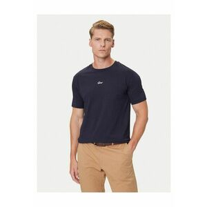 Tricou bleumarin pentru barbati - Alb imagine