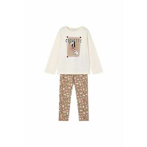 Set bluza si colanti 100% bumbac / 95% bumbac - 5% elastan - Kaki imagine