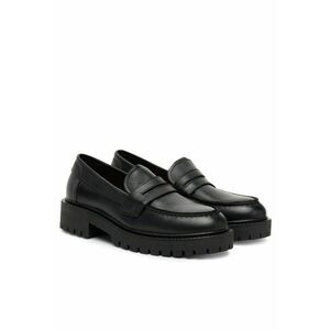Mocasini dama - piele naturala - negru - imagine