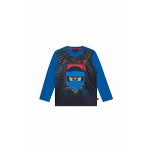 Bluza cu imprimeu si maneca lunga pentru copii - albastru imagine