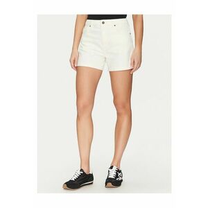 Blugi scurti pentru dama albi - denim - imagine