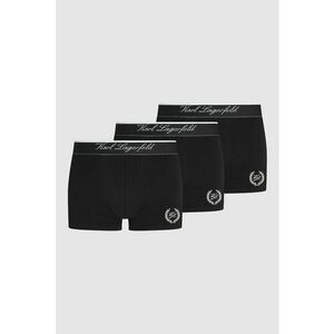 Set de boxeri cu imprimeu logo - 3 perechi - Negru imagine