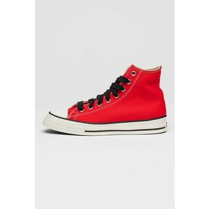 Tenisi mid-cut Chuck Taylor Throwback cu sireturi contrastante - Rosu vermillion imagine