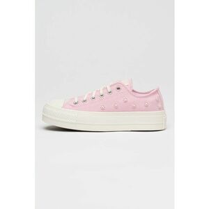Tenisi low-cut Chuck Taylor All Star Lift decorati cu margele - Roz imagine