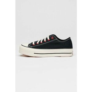 Tenisi low-cut din material textil Chuck Taylor All Star Lift cu platforma - Negru imagine