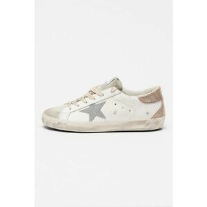 Pantofi sport Super-Star Classic cu logo stralucitor - Alb murdar/Roz prafuit imagine